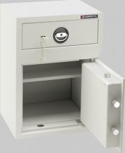 Deposit safes with drawer